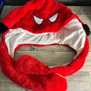 Red Spider-Man Fleece Hat (FLOPPY EARS/ W LIGHTS)